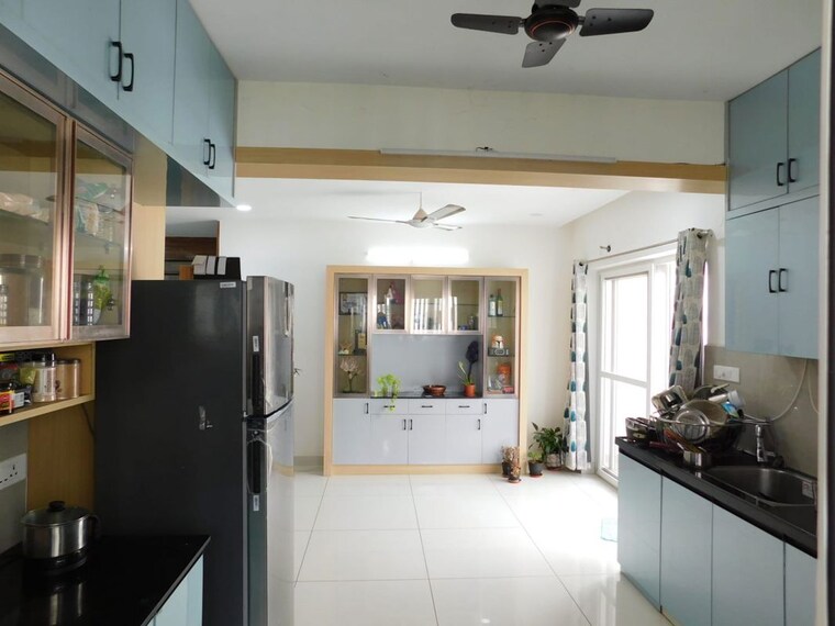 Kitchen, ambience-courtyard 3 Bedroom 1700 Sq.Ft. Apartment In Manikonda Hyderabad 10588946