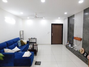 Living Room in 3 BHK Apartment at Ambience Courtyard, Manikonda – for Rent
