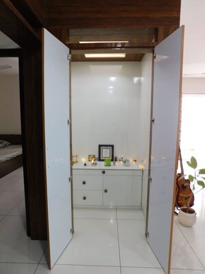Bathroom in 3 BHK Apartment at Ambience Courtyard, Manikonda – for Rent
