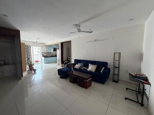 Living Room in 3 BHK Apartment at Ambience Courtyard, Manikonda – for Rent