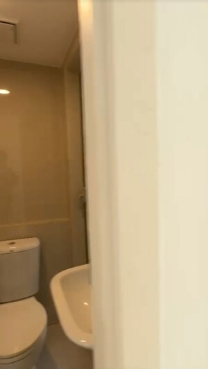 Bathroom in 1 BHK Apartment at Hiranandani Solitaire Studio Apartment, Ghodbunder Road – for Rent