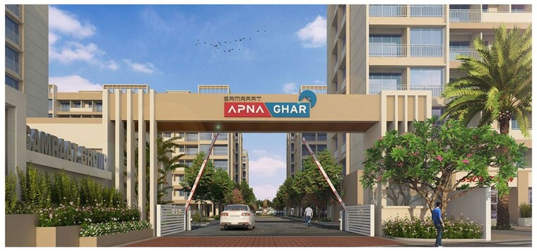 Exterior View, samraat-apna-ghar 2 Bedroom 850 Sq.Ft. Apartment In Serene Meadows Nashik 10588989