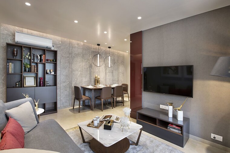 Living Room, serene meadows 3 Bedroom 1399 Sq.Ft. Apartment In Serene Meadows Nashik 10387444