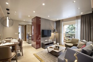 Living Room in 3 BHK Apartment at Serene Meadows – for Sale
