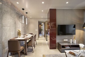 Living Room in 3 BHK Apartment at Serene Meadows – for Sale