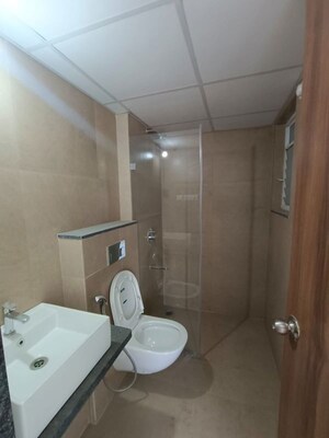 Bathroom in 2 BHK Apartment at Runwal The Central Park, Chinchwad – for Rent