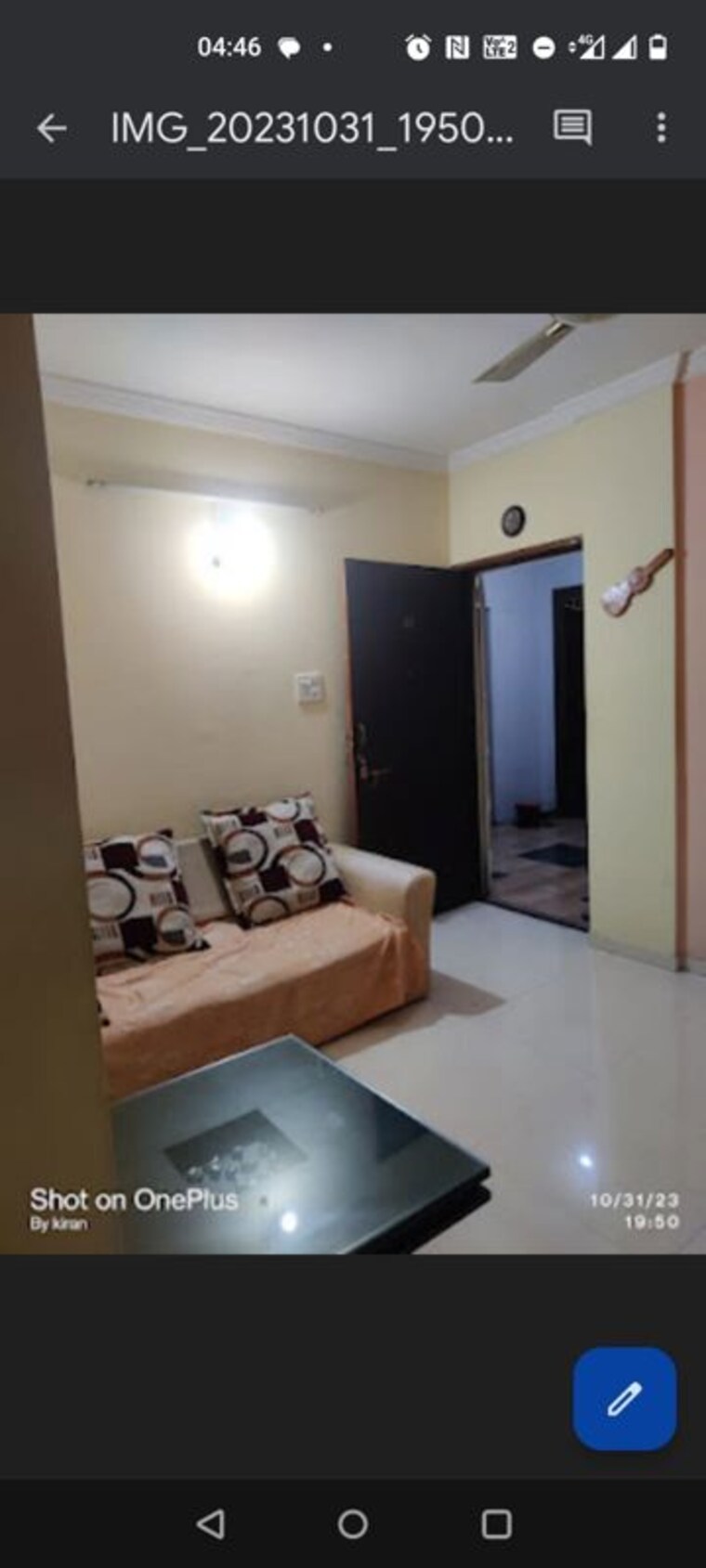 Living Room, gulmohar-paradise-homes 1 Bedroom 600 Sq.Ft. Apartment In Kharadi Pune 10589158