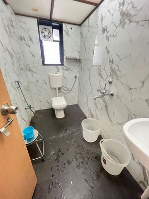 Bathroom in 3 BHK Apartment at Rahul New Ajanta Avenue, Kothrud – for Rent