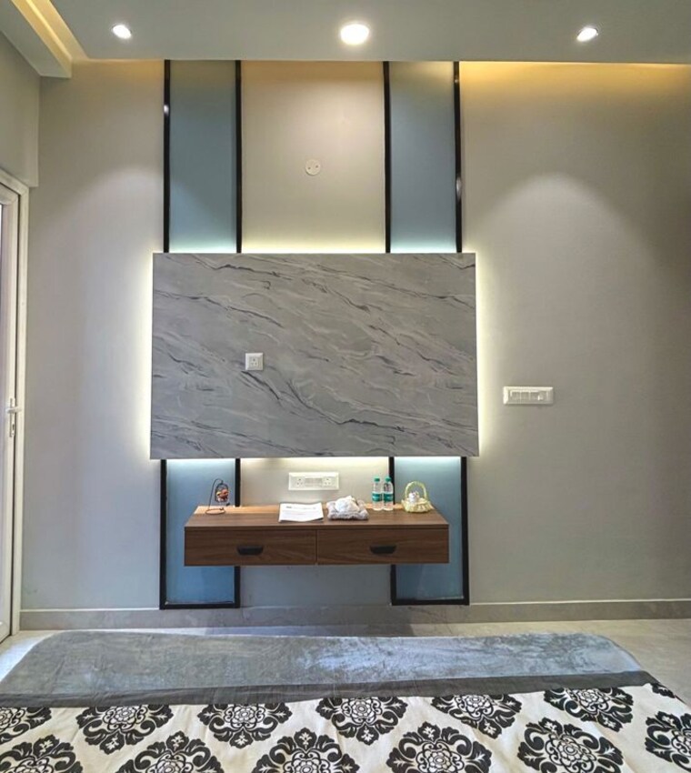 Bedroom, urban-the-zirk 3 Bedroom 1800 Sq.Ft. Apartment In Nabha Zirakpur 10589212