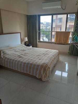 Bedroom in 3 BHK Apartment at Aarya Apartment, Khar West – for Rent
