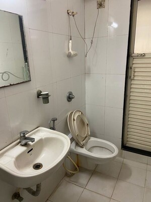 Bathroom in 3 BHK Apartment at Geetanjali CHSL, Bandra East – for Sale
