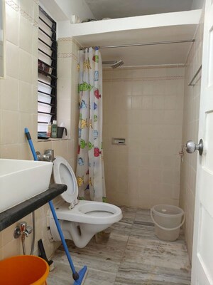 Bathroom in 2 BHK Apartment at K Raheja Evening Star, Powai – for Rent