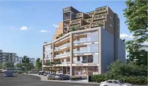  Office Space – Exterior View View at Thaltej - for Rent