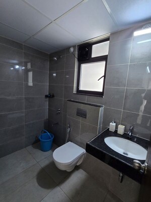 Bathroom in 2 BHK Apartment at Shapoorji Pallonji Joyville Hinjewadi, Hinjewadi – for Rent