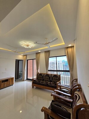 Living Room in 2 BHK Apartment at Shapoorji Pallonji Joyville Hinjewadi, Hinjewadi – for Rent