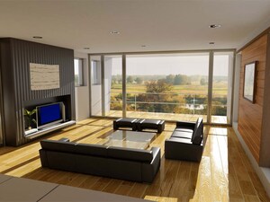 Living Room in 2 BHK Apartment at Kharghar – for Sale