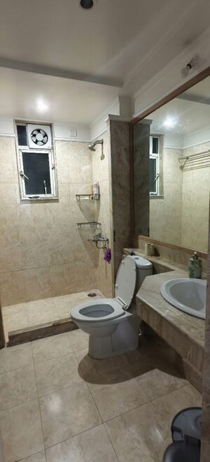 Bathroom in 3 BHK Apartment at Hiranandani Gardens Eldora, Powai – for Rent