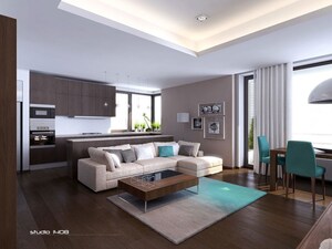Living Room in 2 BHK Apartment at Kharghar – for Sale