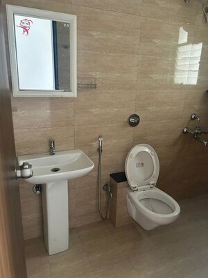 Bathroom in 3 BHK Apartment at Clarion Park, Aundh – for Rent