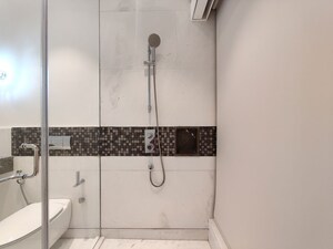 Bathroom in Studio Apartment at Bhartiya Leela Residences, Thanisandra Main Road – for Rent