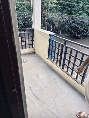 Balcony in 2 BHK Builder Floor at Vijay Nagar – for Rent