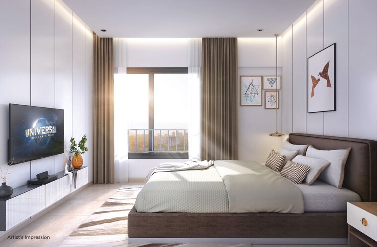 Bedroom, shapoorji-pallonji-joyville-celestia 2 Bedroom 707 Sq.Ft. Apartment In Hadapsar Pune 10589657