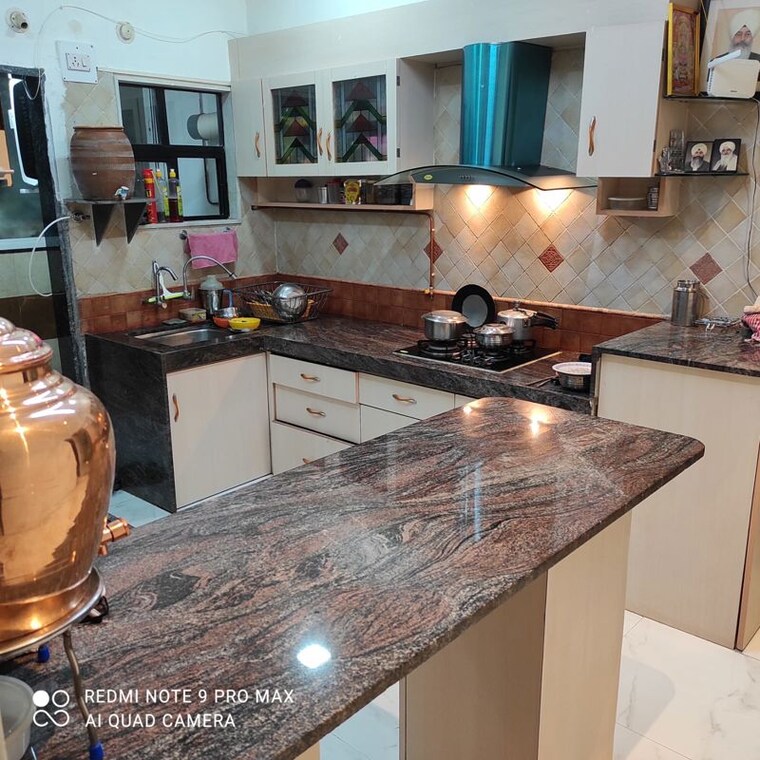 Kitchen, satkar-citta-giardino 3.5 Bedroom 1750 Sq.Ft. Apartment In Aundh Pune 10589701