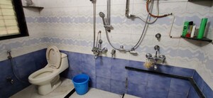 Bathroom in 3 BHK Apartment at Gananjay Society, Kothrud – for Rent
