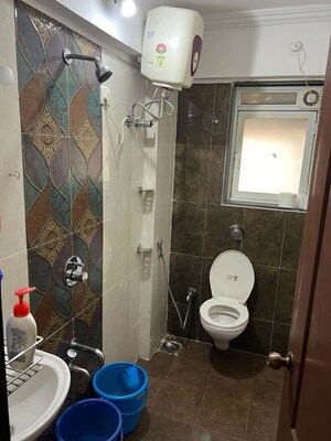 Bathroom in 1 BHK Apartment at Cosmos Orchid, Ghodbunder Road – for Rent