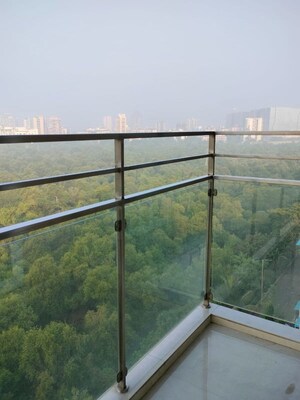 Balcony in 2.5 BHK Apartment at Rattan Icon, Seawoods Sector 50 – for Rent