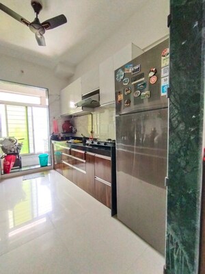 Kitchen in 3 BHK Apartment at Prestige Residency Thane, Ghodbunder Road – for Rent