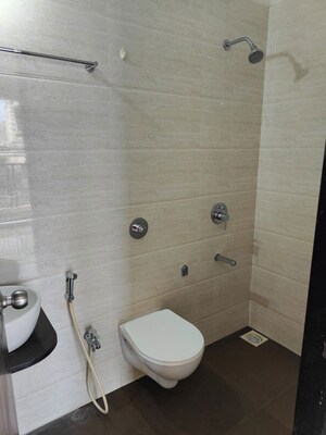 Bathroom in 1 BHK Apartment at Velocity Hill Spring, Ghodbunder Road – for Rent