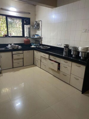 Kitchen in 3 BHK Apartment at Kumar Parisar, Kothrud – for Rent