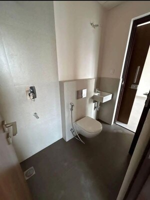 Bathroom in 1 BHK Apartment at Piramal Vaikunth, Balkum Pada – for Rent