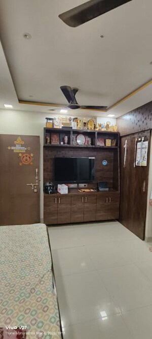 Living Room in 1 BHK Apartment at Vihang Hills, Ghodbunder Road – for Rent