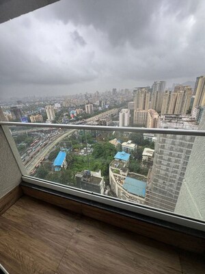 Balcony in 2 BHK Apartment at Ashar Axis, Majiwada – for Rent