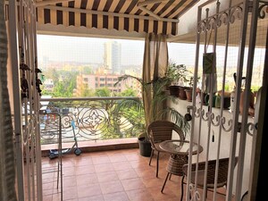 Terrace in 2 BHK Apartment at Amit Ved Vihar, Kothrud – for Rent