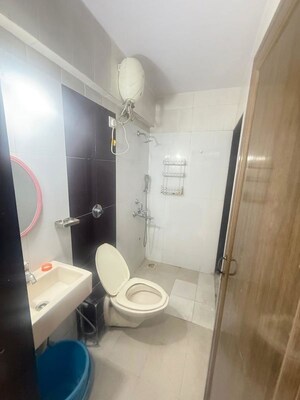 Bathroom in 1 BHK Apartment at Metropolis Bayside, Kasarvadavali – for Rent