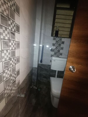 Bathroom in 2 BHK Apartment at Fam CHS, Kopar Khairane – for Rent