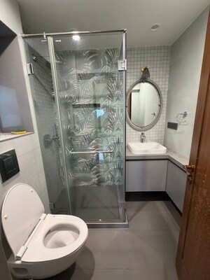 Bathroom in 1 BHK Apartment at Lovely Home Apartment, Colaba – for Rent