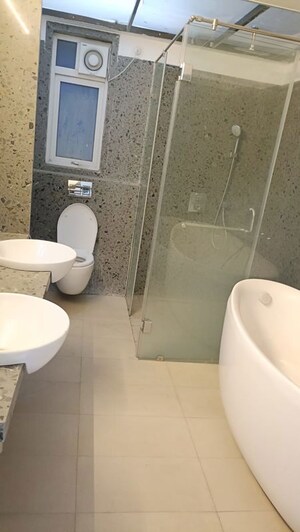 Bathroom in 3 BHK Apartment at Rachana My World, Baner – for Rent