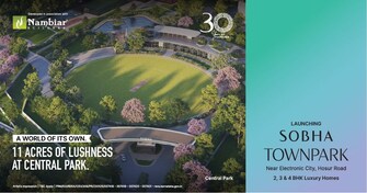 2 BHK + Basement Apartment For Sale in Sobha Manhattan Towers Town Park in Hosur Road, Bangalore