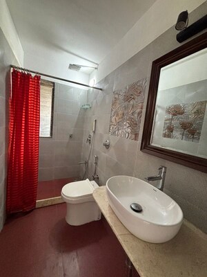 Bathroom in 4 BHK Apartment at Hiranandani Gardens Lake Castle, Powai – for Rent