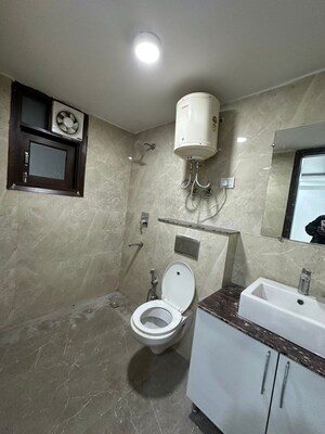 Bathroom in 3 BHK Builder Floor at Saket – for Rent