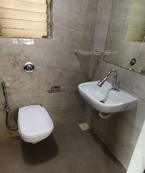 Bathroom in 2 BHK Apartment at Siddhi Highland Gardens, Dhokali – for Rent