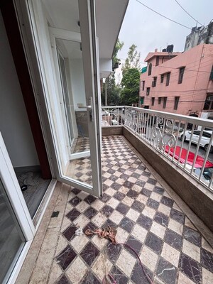 Balcony in 3 BHK Builder Floor at Shivalik Colony – for Rent