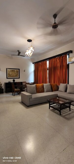 Living Room in 3 BHK Apartment at Defence Colony – for Rent