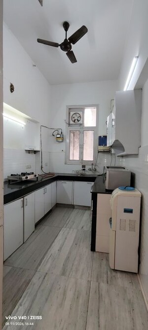 Kitchen in 3 BHK Apartment at Defence Colony – for Rent