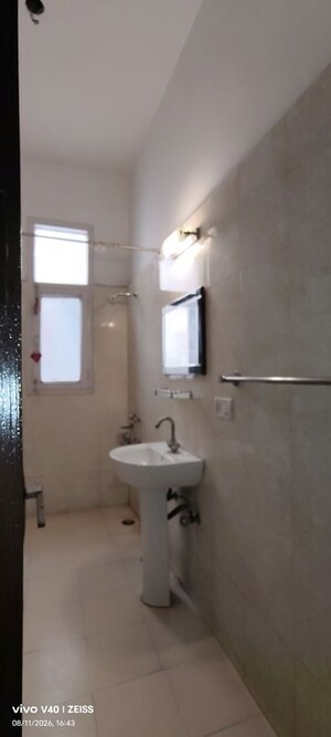 Bathroom in 3 BHK Apartment at Defence Colony – for Rent