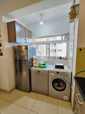 Kitchen in 2.5 BHK Apartment at Mantri Webcity, Hennur Road – for Rent